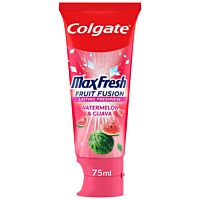 Colgate max fresh pasta de dientes fruit fusion sabor sandía 75 ml