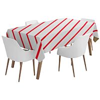 Oh yeah mantel imperial rayas rojas 120 x 180 cm ud