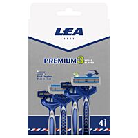 Lea premium maquinilla afeitado desechable 4 ud