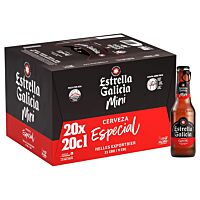 Estrella Galicia cerveza especial botellín 20 x 20 cl