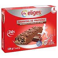 Ifa Eliges barrita de proteínas de chocolate con leche 4 x 32 g