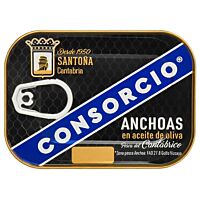 Consorcio anchoas en aceite de oliva serie oro 50 g