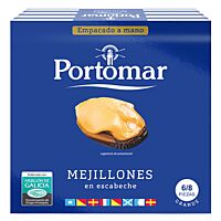 Portomar mejillones en escabeche rias gallegas 120 g