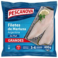Pescanova filetes de merluza de Argentina sin piel congelados 400 g