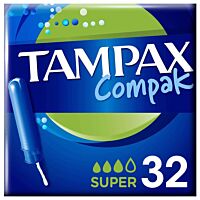 Tampax compak tampones super 32 ud