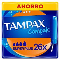 Tampax compak tampones superplus 26 ud