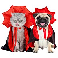 Disfraz para gato/perro de vampiro