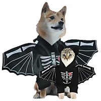 Disfraz para gato/perro de esqueleto