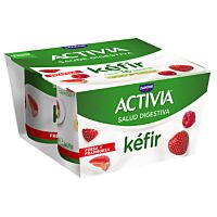 Activia kéfir fresa y frambuesa 4 x 125 g