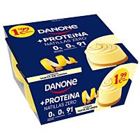 Danone natillas con proteina de tarta de limón 4 x 120 g