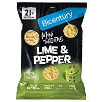Bicentury tortitas mini sabor lima y pimienta 60 g