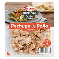 Serrano toppings de pechuga de pollo al horno 140 g
