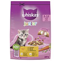 Whiskas pienso para gatos junior sabor pollo 800 g