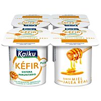 Kaiku kéfir con miel y jalea real 4 x 125 g