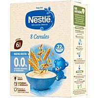 Nestlé papilla 0 % 0 % 8 cereales 330 g NESTLÉ