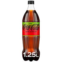 Coca-Cola refresco de cola zero y lima 1,25 l COCA COLA
