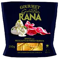Rana raviolis de prosciutto, parmesano y burrata 250 g