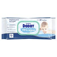 Dodot toallitas 99 % agua 60 ud