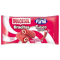 Dulcesol Fini bracitos tubes sour sabor regaliz 4 ud