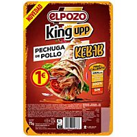 ElPozo pechuga de pollo tipo kebab en lonchas 75 g