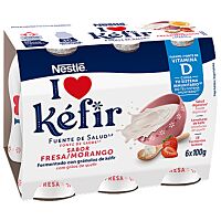 Nestlé kéfir sabor fresa 6 x 100 ml NESTLÉ