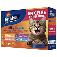Brekkies Delice comida húmedo gato 12 x 85 g