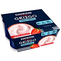 Danone griego con proteína sabor fresa 4 x 110 g