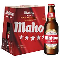 Mahou cerveza 5 estrellas 6 x 25 cl