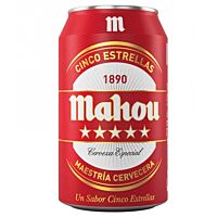 Mahou cerveza 5 estrellas 33 cl