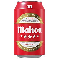 Mahou cerveza 5 estrellas 33 cl