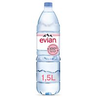 Evian agua mineral natural de los Alpes 1,5 l