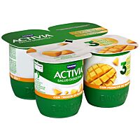 Danone Activia cremoso sabor mango 0%  4 x 120 g