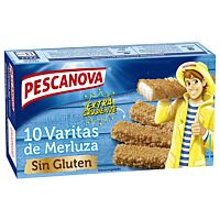Pescanova varitas de merluza sin gluten 300 g