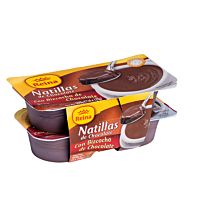 Reina natillas de chocolate con bizcocho 4 x 125 g