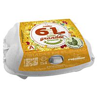 Rujamar huevos moreno L 6 ud