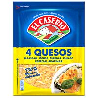El Caserío queso rallado 4 quesos gratinar 130 g