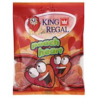 King Regal gominolas de corazón melocotón 100 g