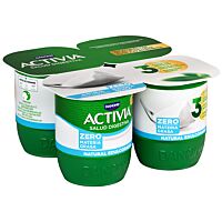 Danone Activia yogur natural 0% pack 4x125 g
