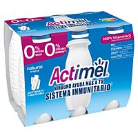 Danone Actimel natural desnatado pack 6x100 g