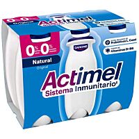 Actimel sabor natural desnatado 6 x 100 g