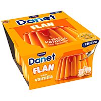 Danone flan de vainilla 4 x 100 g