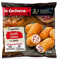 La Cocinera croquetas artesanas de cocido con jamón serrano 500 g