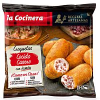 La Cocinera croquetas artesanas de cocido con jamón serrano 500 g
