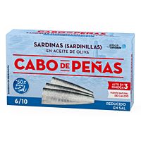 Cabo de Peñas sardinillas aceite de oliva bajo en sal 65 g