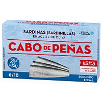 Cabo de Peñas sardinillas aceite de oliva bajo en sal 65 g CABO DE PEÑAS