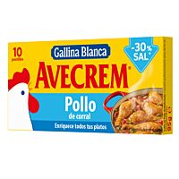 Gallina Blanca Avecrem caldo de pollo -30 % sal 10 x 100 g