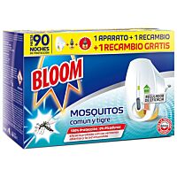 Bloom insecticida eléctrico antimosquito aparato + recambio 35 ml