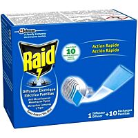 Raid insecticida eléctrico aparato + 10 pastillas