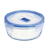 Luminarc tupper hermético vidrio redondo pure box 15 x 7 cm