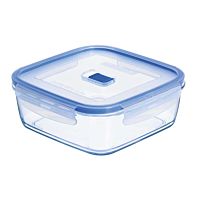 Luminarc tupper hermético vidrio cuadrado pure box 16 x 16 x 7 cm
